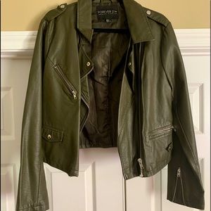 Forever21+ (Plus Size) Faux Leather Jacket